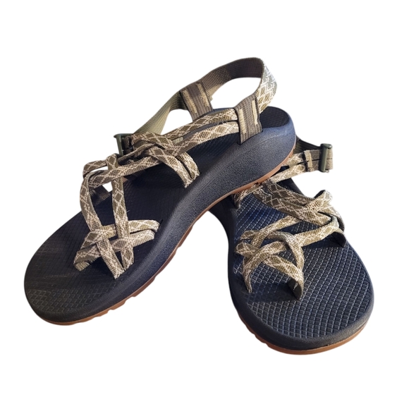Chaco ZX/2 army green supportive sandals - 10.        F81 - Picture 1 of 8